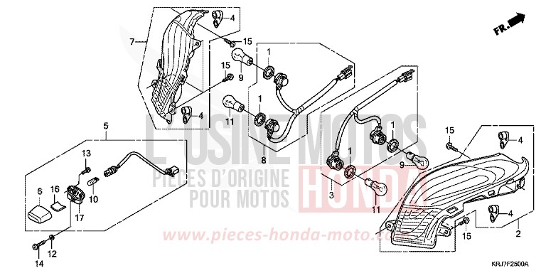FEUX COMBINES ARRIERE de S-wing ABS PEARL COOL WHITE (NHA16) 2011